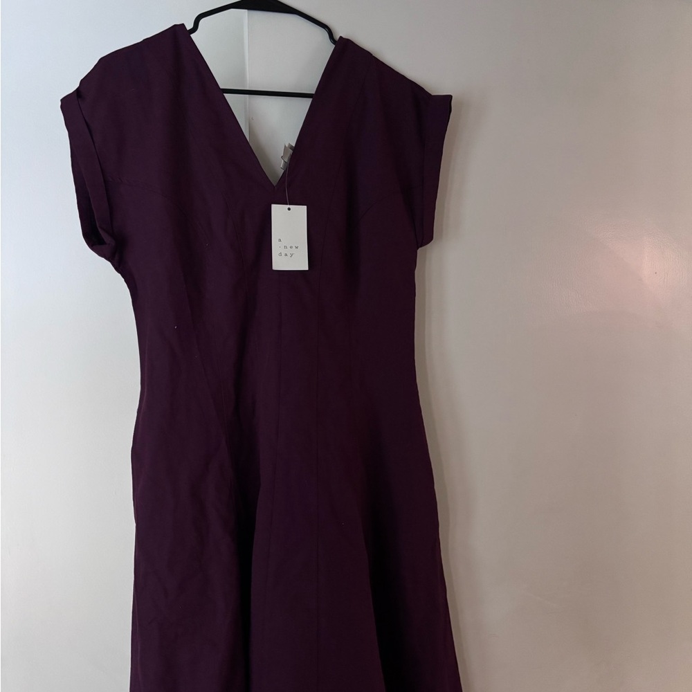 a new day Burgundy Midi Dress - Picture 3 of 4